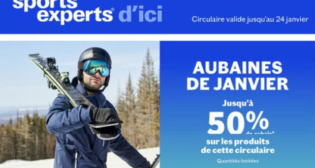 Sports Experts Circulaire du 11 janvier au 24 janvier 2023