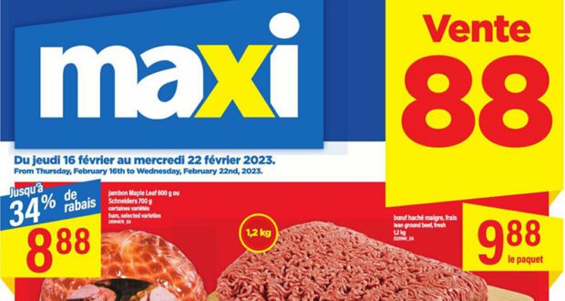 Circulaire Maxi Du 16 au 22 février 2023