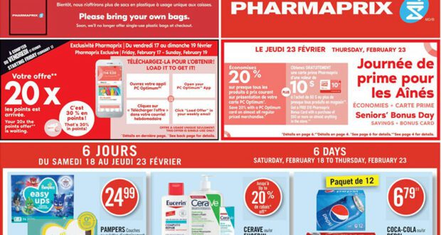 Circulaire Pharmaprix du 18 février au 24 février 2023