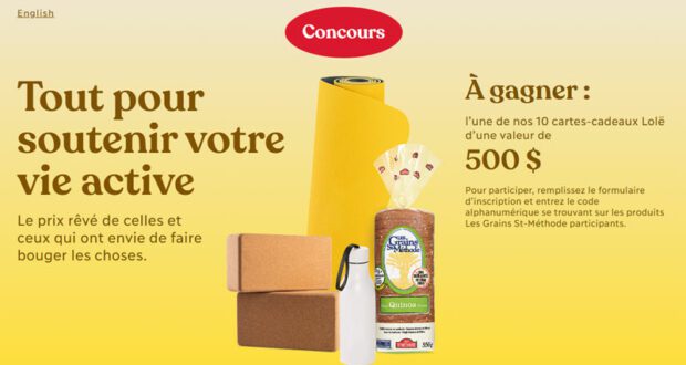 Gagnez 10 cartes-cadeaux Lolë de 500 $ chacune