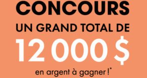 Gagnez 4 sommes en argent de 3000 $ chacune