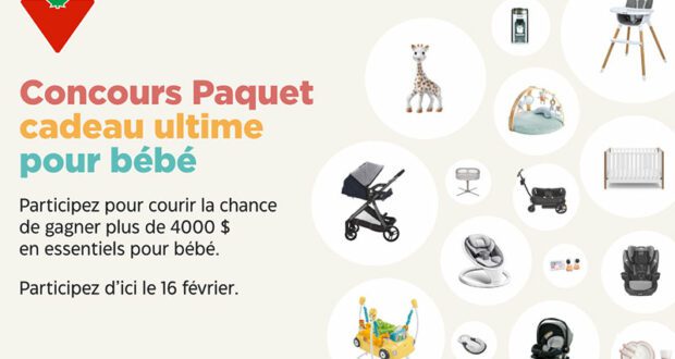 Gagnez 4876 $ en essentiels pour bébé