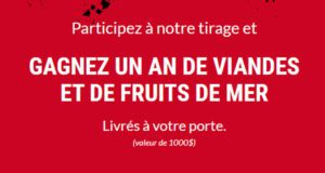 Gagnez Un an de viandes et fruits de mer (valeur de 1000 $)