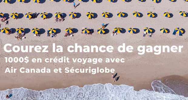 Gagnez Un crédit voyage Air Canada de 1000 $