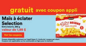 Obtenez une boîte de Maïs à éclater Extra Beurre de Selection