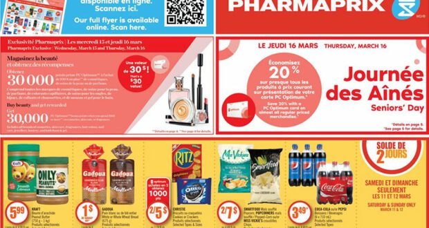 Circulaire Pharmaprix du 11 mars au 17 mars 2023