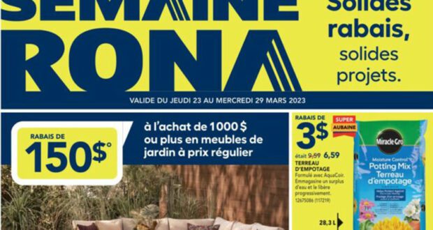 Circulaire Rona du 23 mars au 29 mars 2023