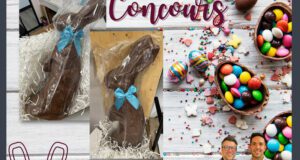 Gagnez 2 lapins en chocolat de 1.4kg chacun