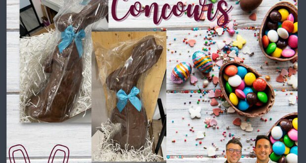 Gagnez 2 lapins en chocolat de 1.4kg chacun