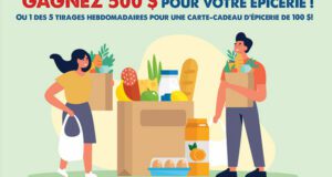 Gagnez 6 cartes cadeaux épicerie de 100$ ou 500$