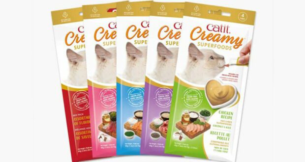 Gâteries Catit Creamy avec superaliments à tester