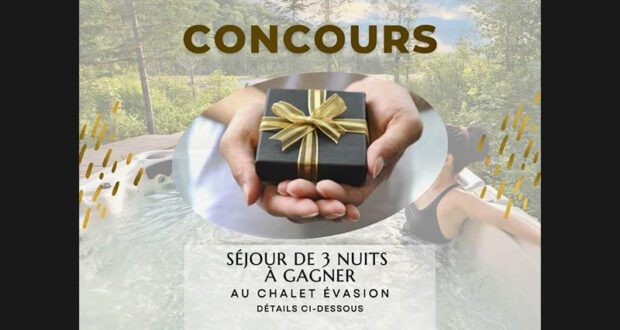 Remportez Un séjour de 3 nuits au Chalet Évasion de 1585 $