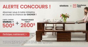 Remportez Une table de Transformer Table de 2600 $