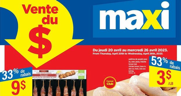 Circulaire Maxi Du 20 au 26 avril 2023