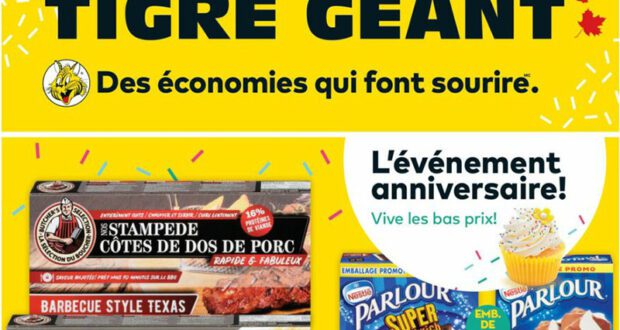 Circulaire Tigre Géant du 26 avril au 2 mai 2023