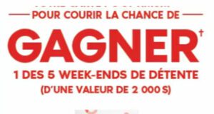Gagnez 5 week-ends de détente de 2 000 $ chacun