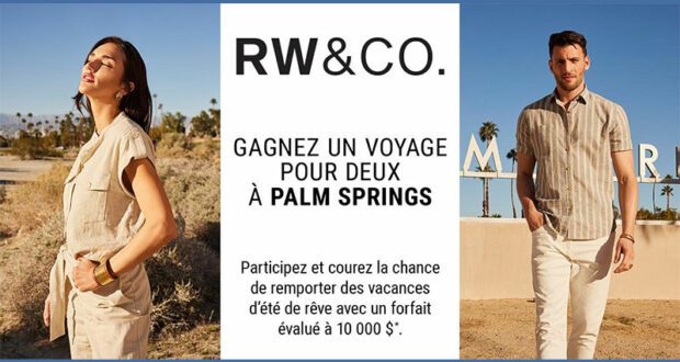 Gagnez un voyage pour deux à Palm Springs (10 000 $)