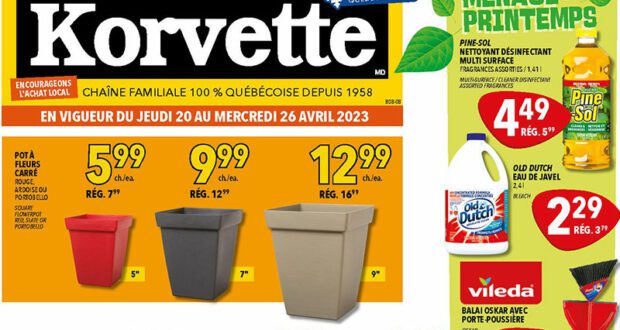 Korvette Circulaire du 20 avril au 26 avril 2023