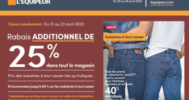 L’Équipeur Circulaire du 20 avril au 26 avril 2023