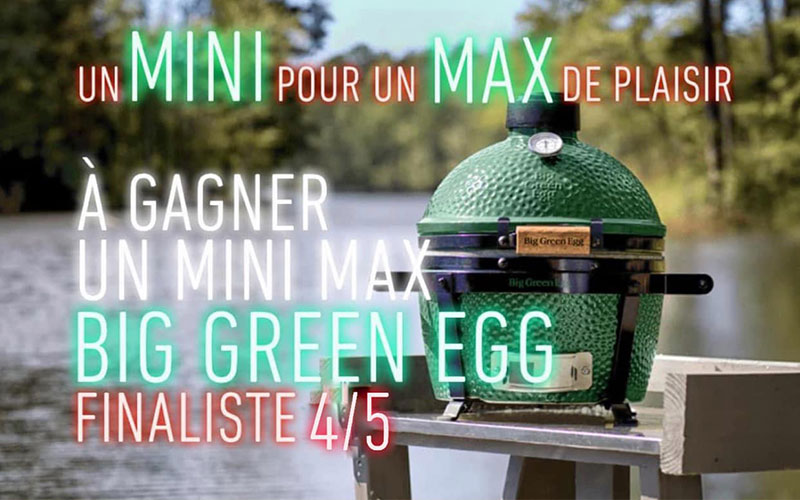 Remportez Un barbecue fumoir Mini Max de Big Green Egg