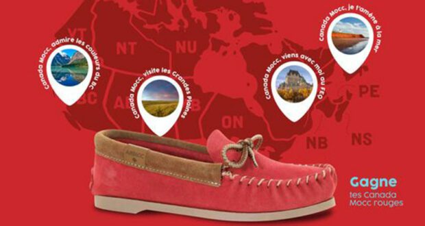 15 paires de mocassins Canada Mocc rouges à remporter