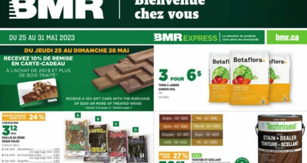 Circulaire BMR du 25 mai au 31 mai 2023