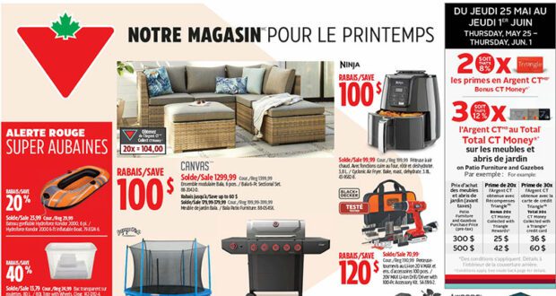 Circulaire Canadian Tire du 25 mai au 31 mai 2023