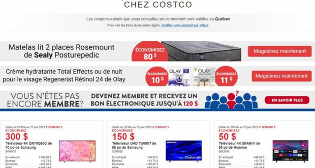 Circulaire Costco du 29 mai au 25 juin 2023