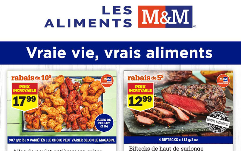 Circulaire Les Aliments M&M du 18 mai au 24 mai 2023
