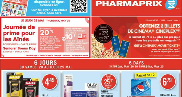 Circulaire Pharmaprix du 20 mai au 25 mai 2023