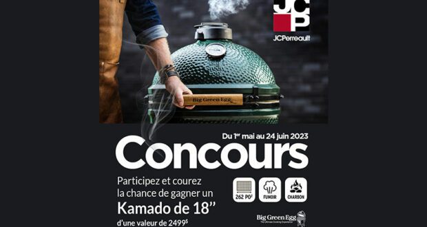 Gagnez Un barbecue Kamado Big Green Egg Large de 2499 $