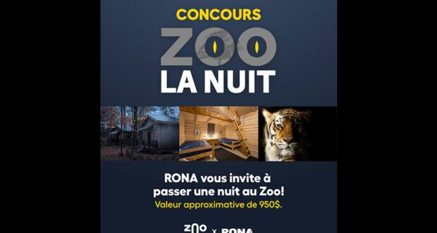 Un séjour au Zoo de Granby de 950 $ à gagner