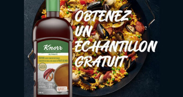 Échantillons gratuits du Concentré Liquide aux Fruits de Mer Knorr Professional
