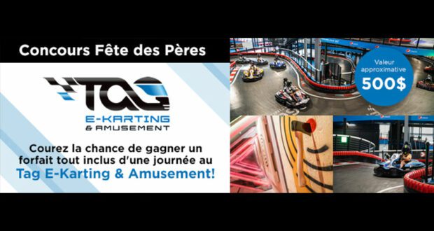 Gagnez Un forfait au Tag E-Karting & Amusement de 500 $