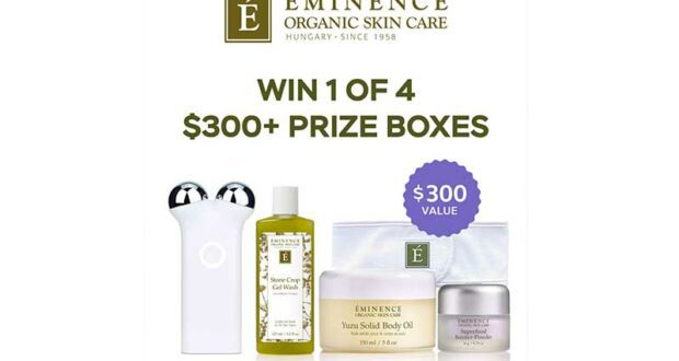 4 boîtes de soins Eminence Organics de 300 $ à gagner