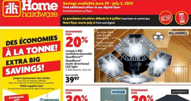 Circulaire Home Hardware du 29 juin au 5 juillet 2023