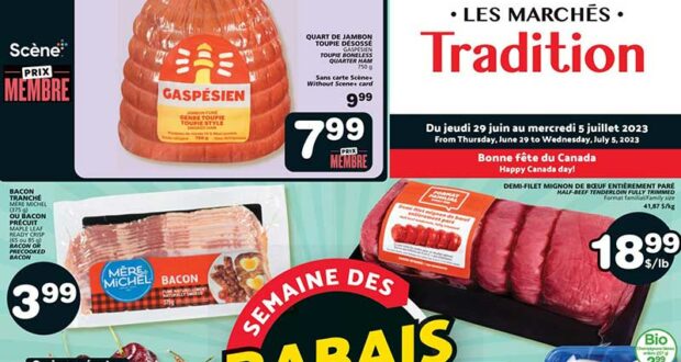 Circulaire Marchés Tradition du 29 juin au 5 juillet 2023