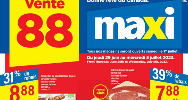 Circulaire Maxi du 29 juin au 5 juillet 2023