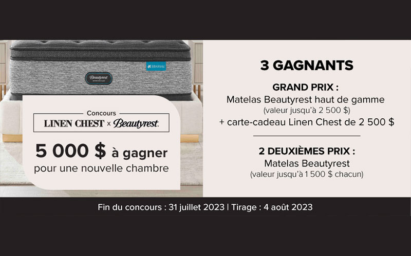 Gagnez 5000 $ pour une nouvelle chambre