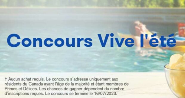 Un chèque de 1 000 $ à gagner ! Concours Vive l'été