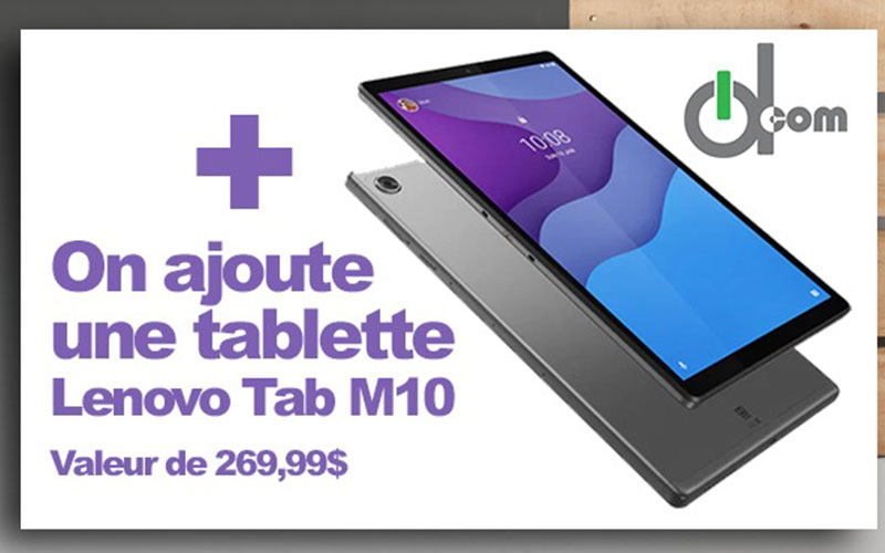 Une Tablette Lenovo Tab M10 offerte