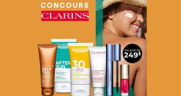 Une trousse estivale Clarins de 249 $ à gagner