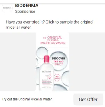 eau micellaire démaquillante Sensibio H2O Bioderma