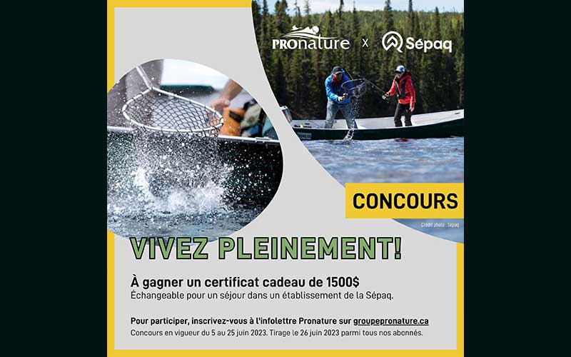 Remportez Un certificat cadeau Sépaq de 1500 $