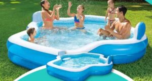 Une piscine familiale gonflable offerte