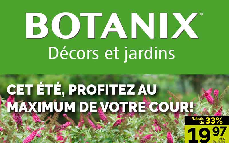 Circulaire Botanix du 5 juillet au 11 juillet 2023