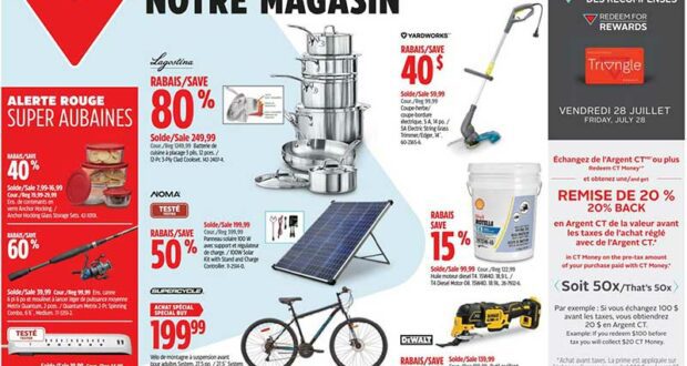 Circulaire Canadian Tire du 27 juillet au 2 août 2023