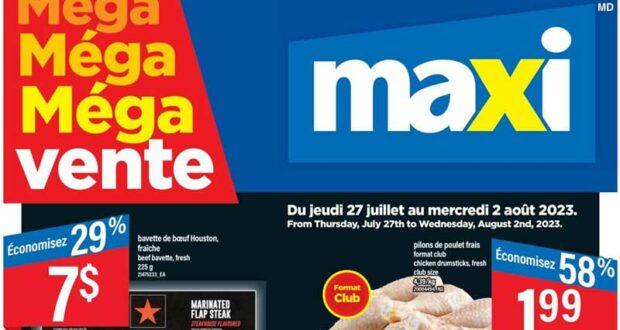 Circulaire Maxi du 27 juillet au 2 août 2023