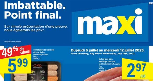 Circulaire Maxi du 6 juillet au 12 juillet 2023