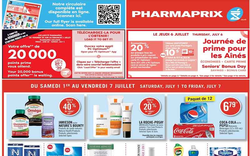 Circulaire Pharmaprix du 1 juillet au 7 juillet 2023